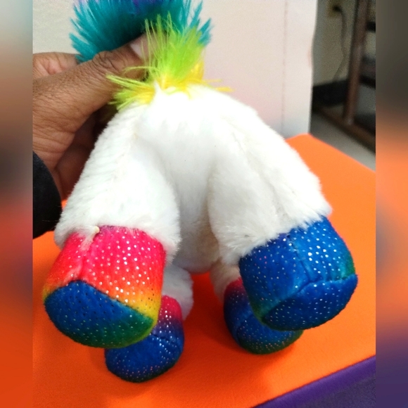 ✓Dan Dee Collectors Choice Unicorn Plush 8" Rainbow White Stuffed Animal - Picture 6 of 14